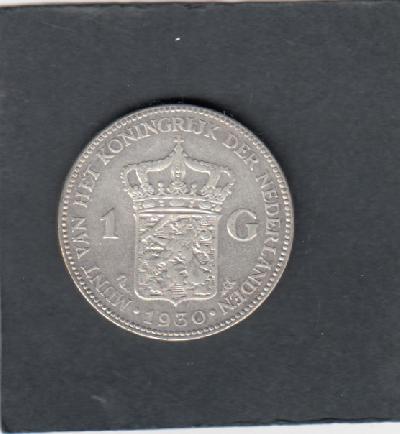 Beschrijving: 1 Gulden WILHELMINA 